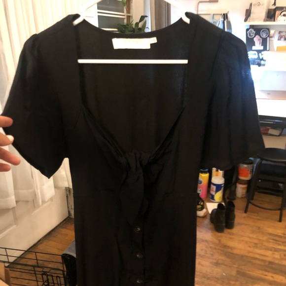 ASTR Retro Sweetheart Cut Black Dress Size M - Picture 7 of 9